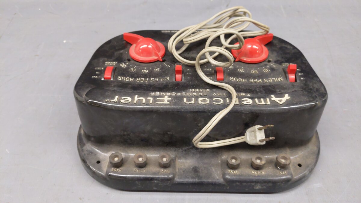 American Flyer 22090 Vintage S 350 Watt Dual Control Transformer VG
