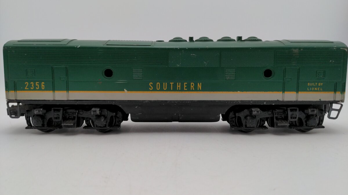 Lionel 2356C Vintage O Southern F-3 B Unit Non-Powered Diesel Locomotive