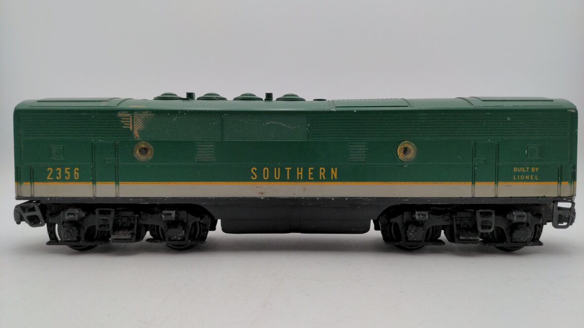 Lionel 2356C Vintage O Southern F-3 B Unit Non-Powered Diesel Locomotive