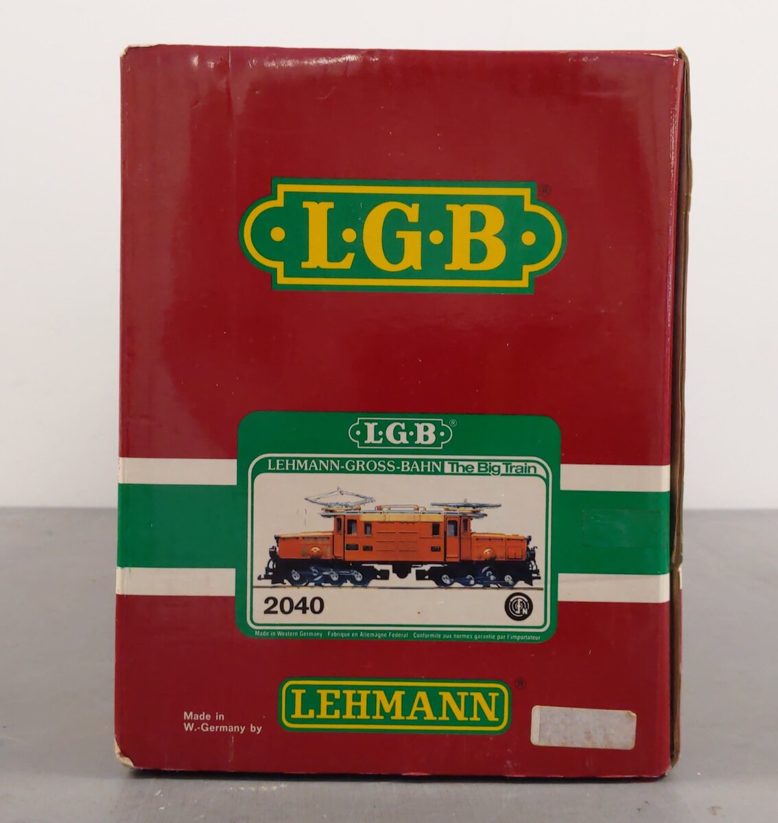 LGB 2040 G Rhaetian (RhB) Krokodil "Crocodile" Powered Electric Locomotive #413 EX/Box
