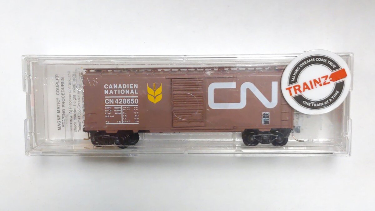 Micro-Trains 02000550 N Canadian National 40' Single Door Boxcar #428650 LN/Box