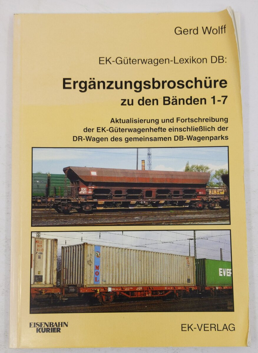Ergänzungsbroschüre: zu den Banden 1-7 Paperback Book By Gerd Wolff VG