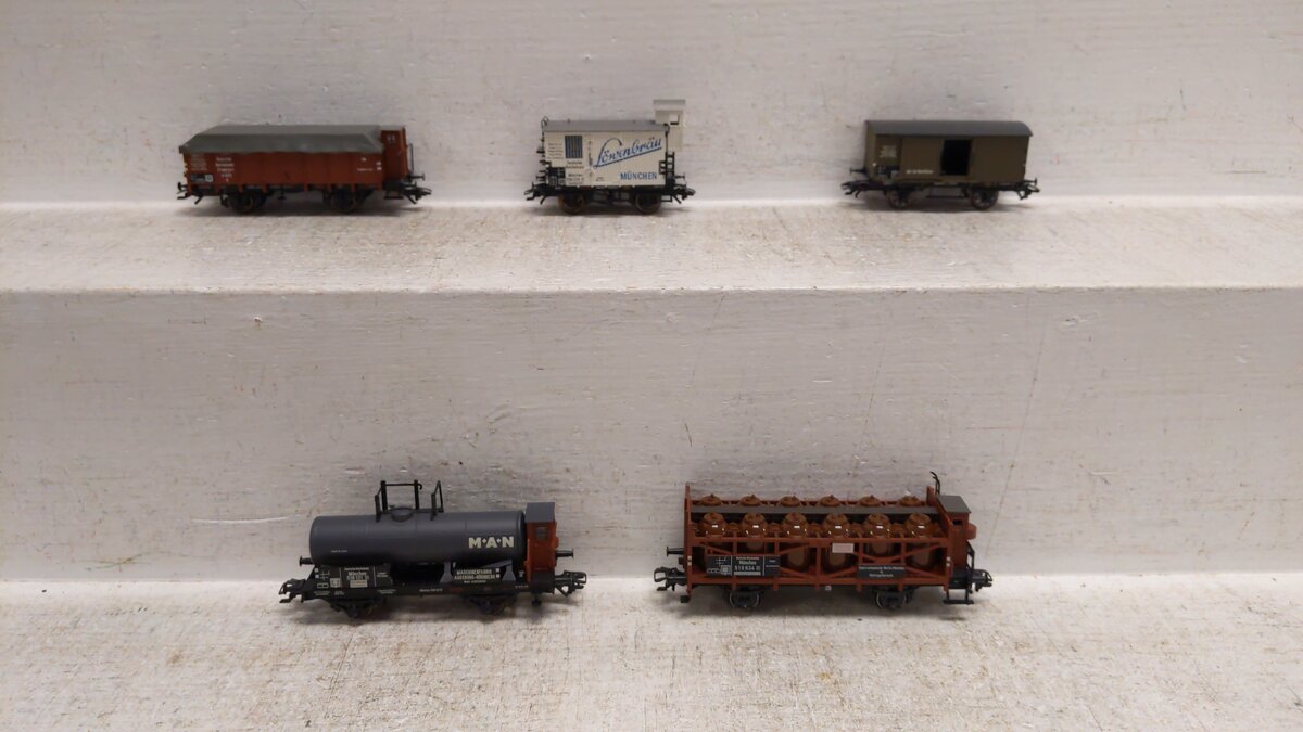 Trix 24096 HO German Imperial Railway (DR/GDR) Freight Car (Set of 5) EX/Box