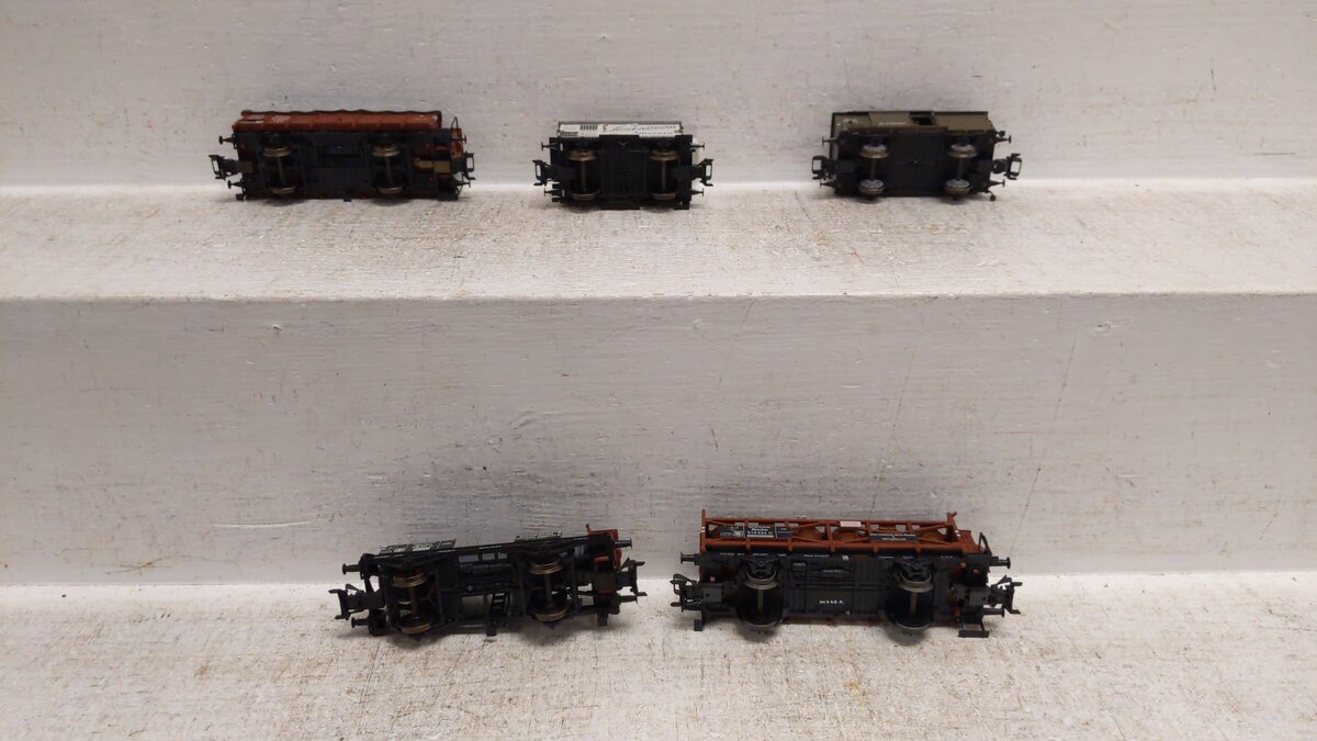 Trix 24096 HO German Imperial Railway (DR/GDR) Freight Car (Set of 5) EX/Box