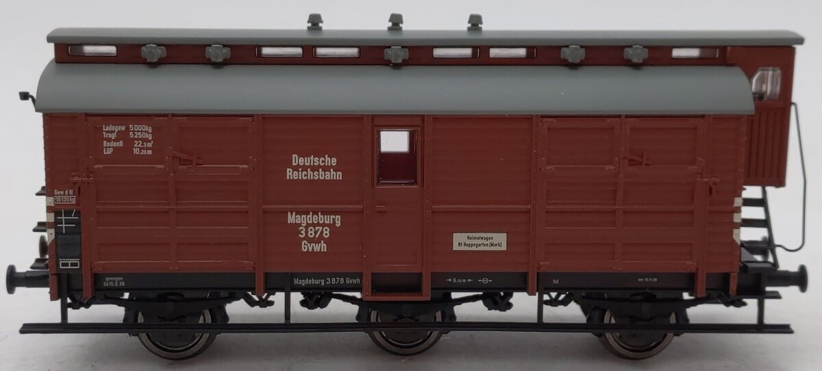 Liliput L235432 HO Scale German Imperial Railway Freight Car #3878 LN/Box