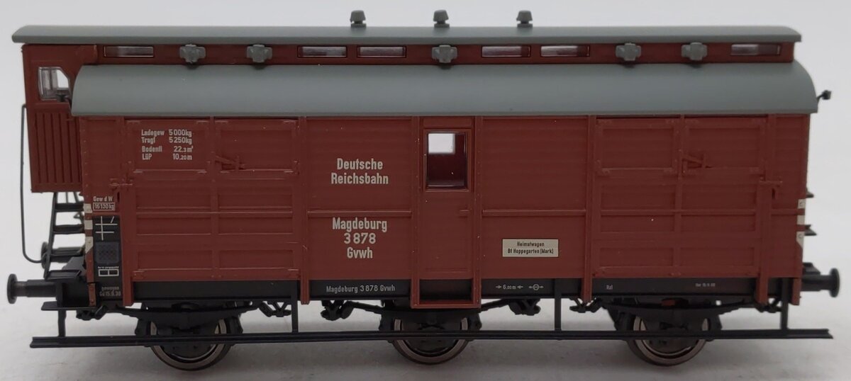 Liliput L235432 HO Scale German Imperial Railway Freight Car #3878 LN/Box