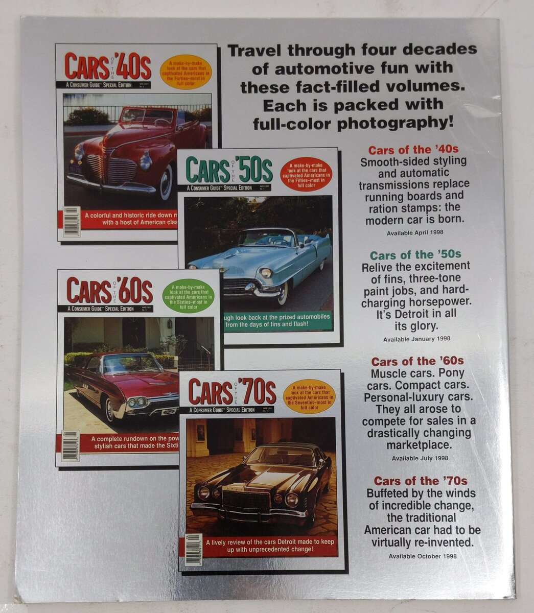 Cars of the 60s Paperback Book By Consumer Guide VG