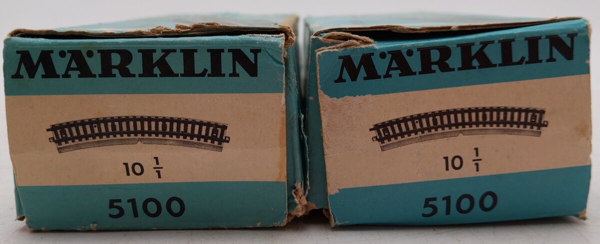 Marklin 5206 HO Scale Curved Track Sections (20) VG/Box