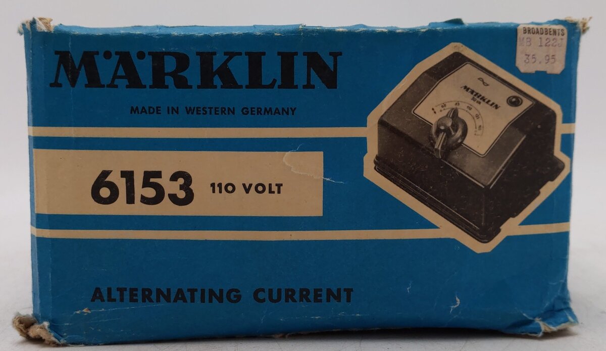 Marklin 6153 Vintage HO 110V Alternating Current Transformer VG/Box