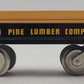 McCoy 251 Standard Gauge Twin Pine Lumber Company Lumber Car EX/Box