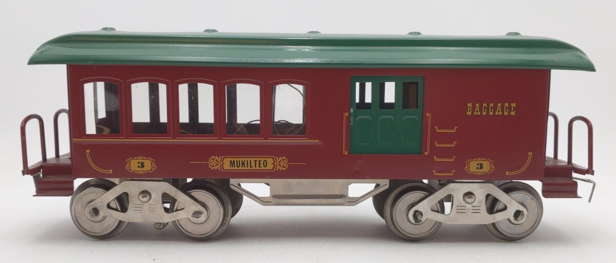 McCoy Standard Gauge  Mukilteo Baggage Passenger Car #3 VG