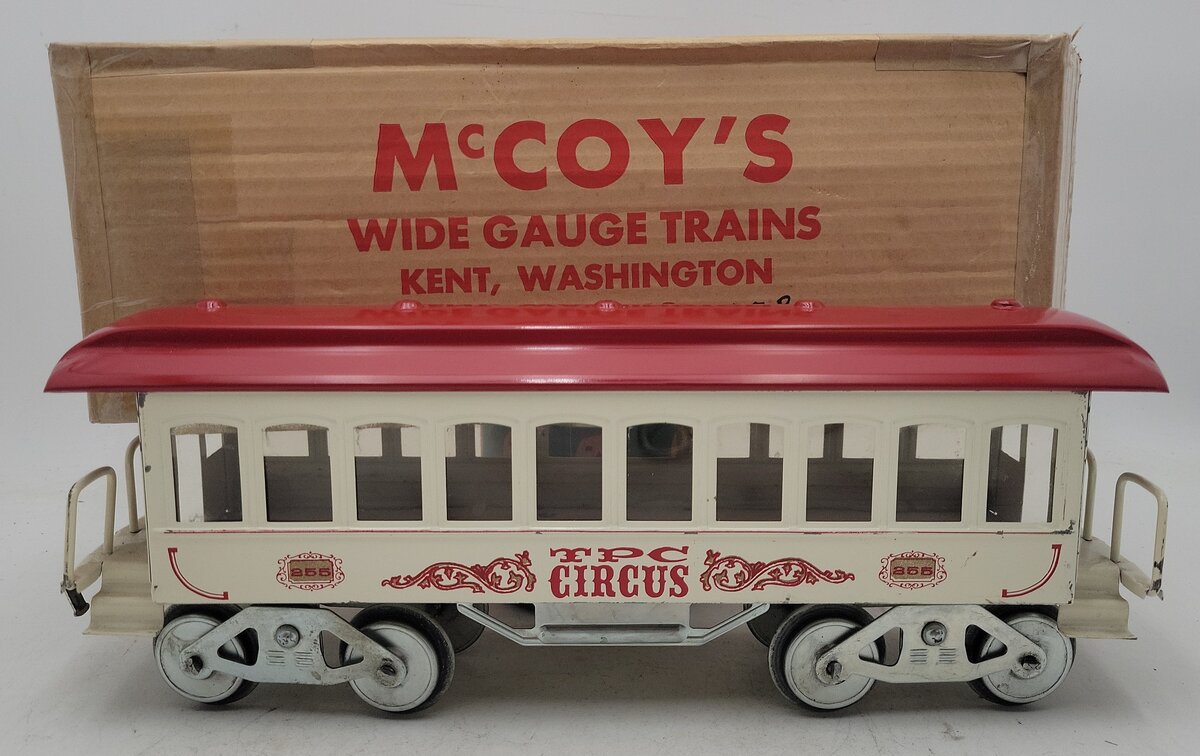 McCoy 255P Standard Gauge Circus Performer Car VG/Box