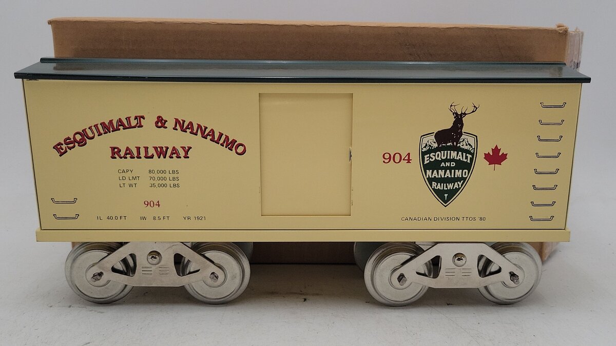 McCoy 904 Standard Gauge Esquimalt and Nanaimo Boxcar EX/Box