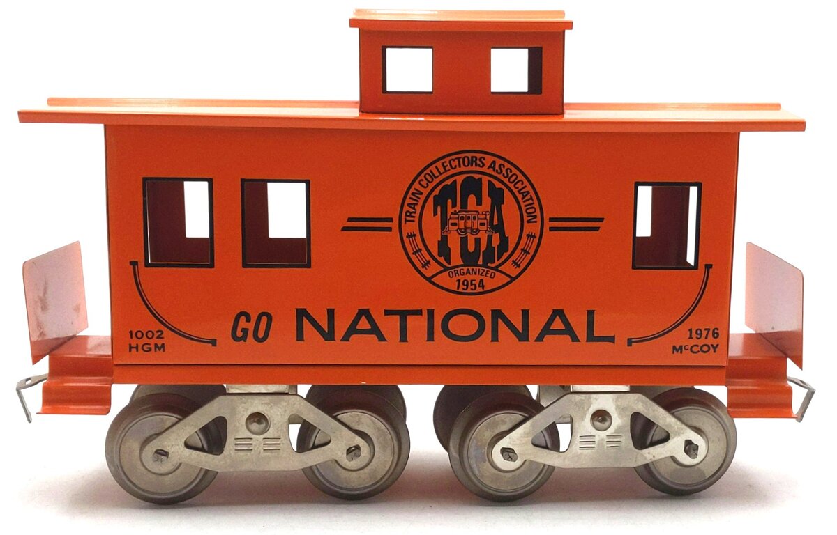 McCoy's 1002 Standard Gauge 1976 TCA National Convention Caboose EX/Box