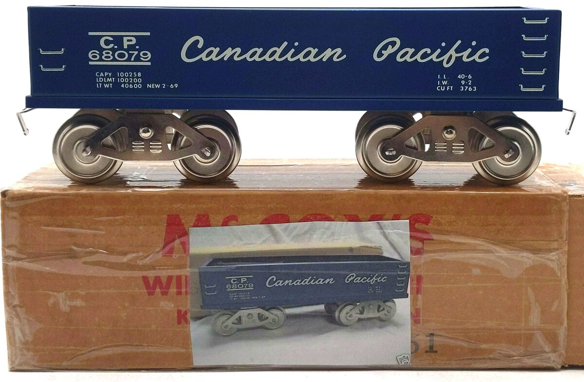 McCoy 251 Standard Gauge Canadian Pacific Gondola EX/Box