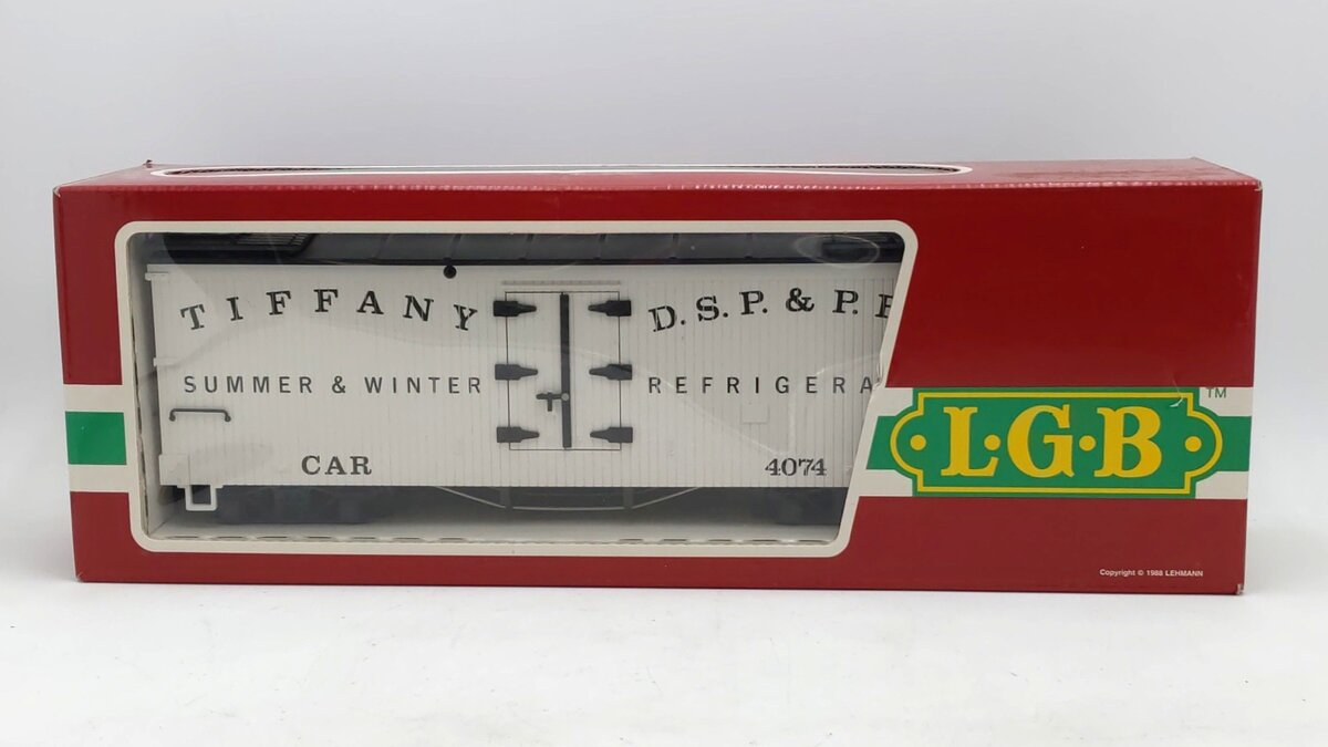 LGB 4074-B02 G Scale Denver, South Park and Pacific Reefer Car EX/Box