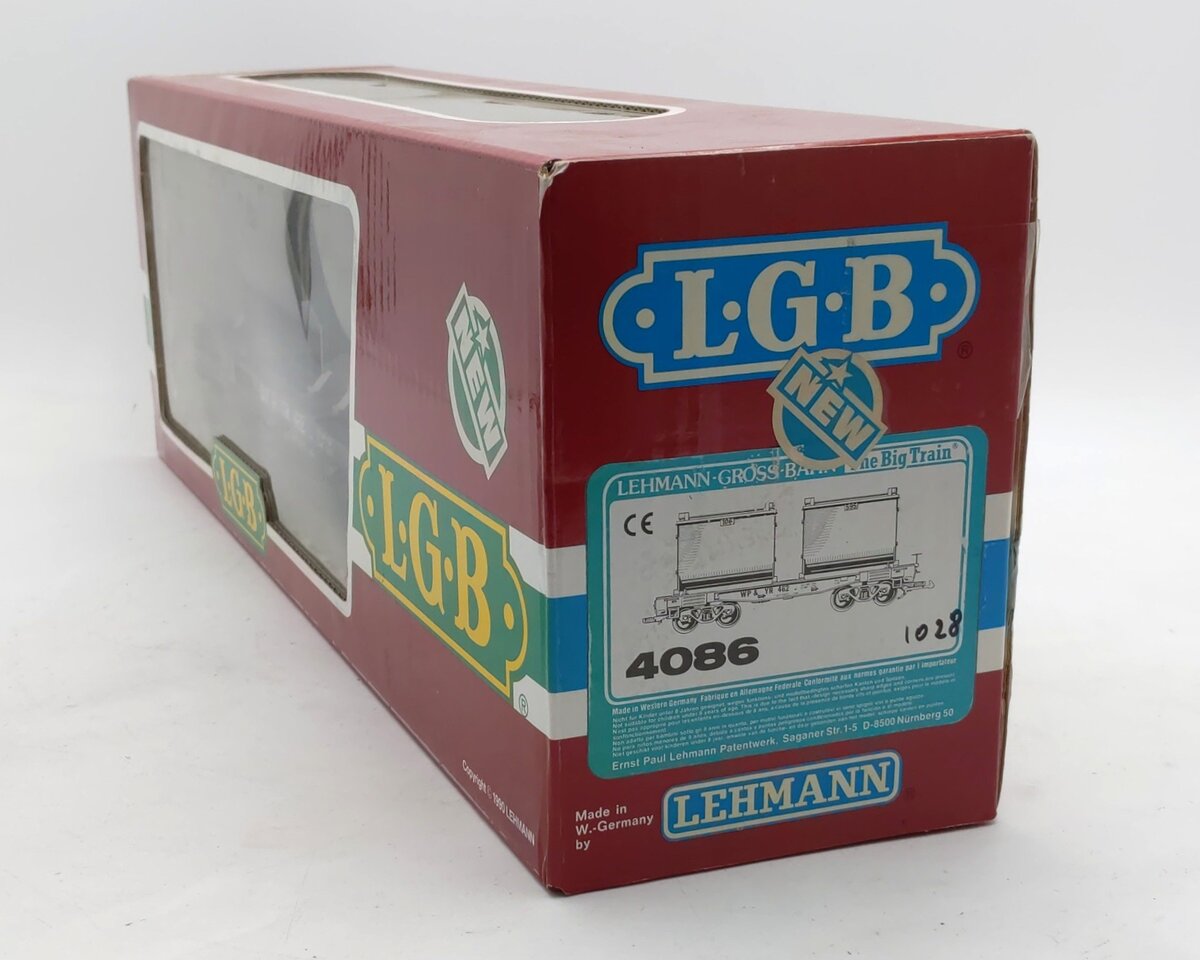 LGB 4086 G Scale White Pass & Yukon Forney Flatcar w/Ore