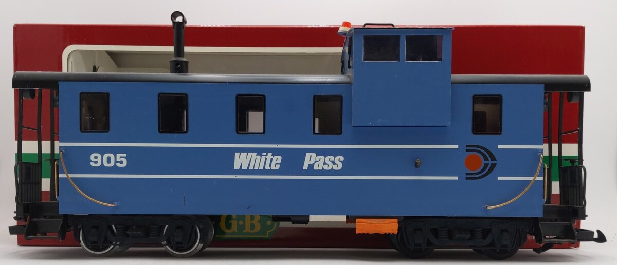LGB 4071 G Scale White Pass Caboose #905 EX/Box
