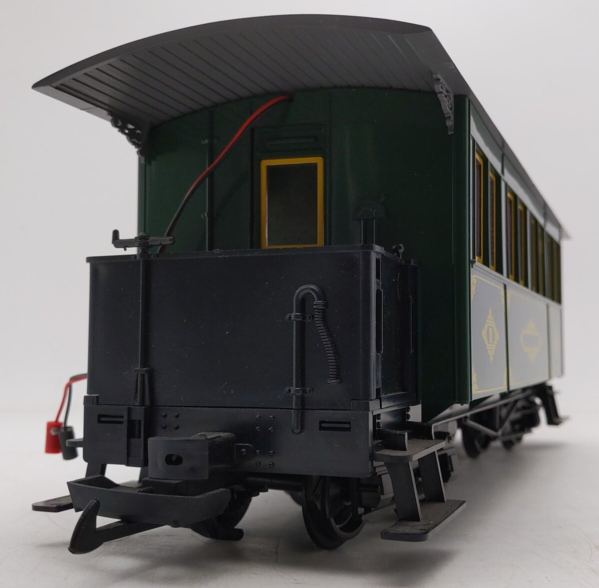 LGB 3060 G Scale Green 8-Wheel Passenger Car - Plastic Wheels/Latch EX/Box