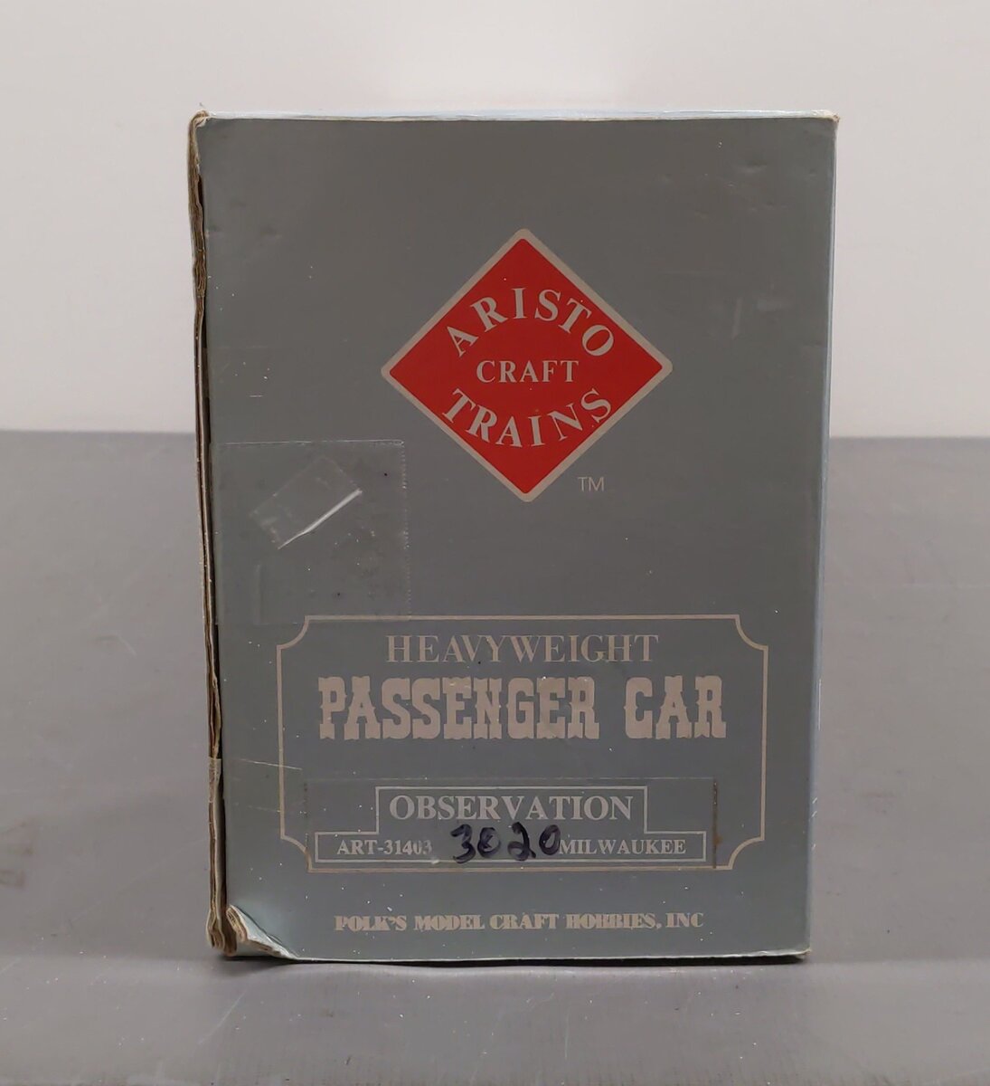 Aristo-Craft 31403 Milwaukee Road Observation Car (Metal Wheels) EX/Box