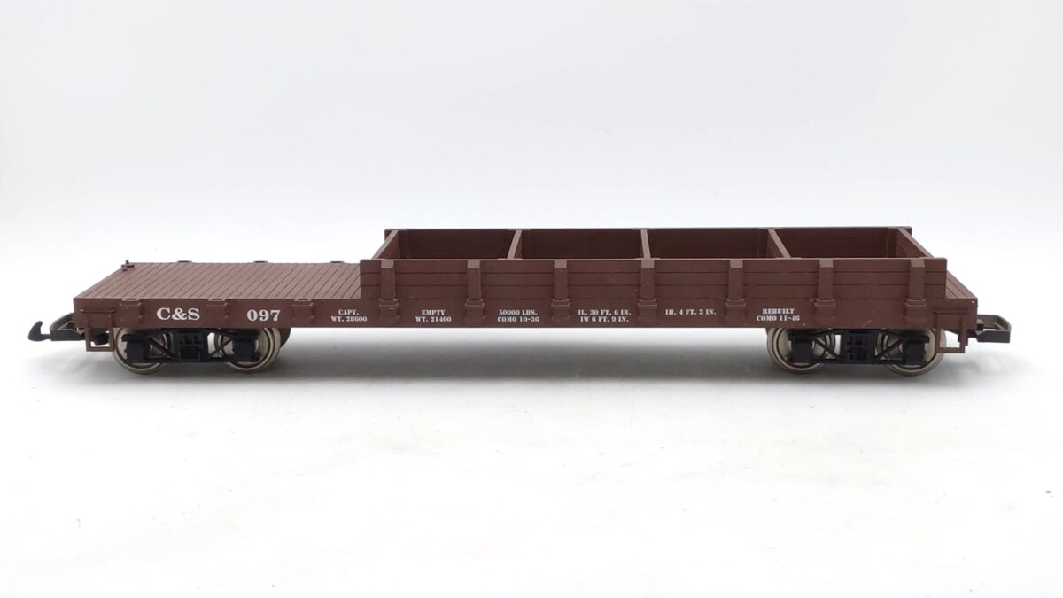 USA Trains G Scale Colorado & Southern Wood Side Flat Car #097 EX/Box