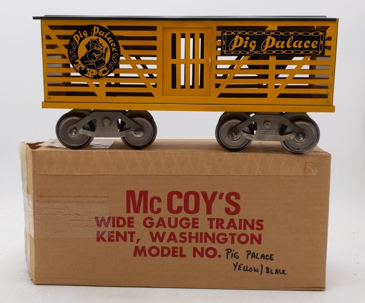McCoy 276 Standard Gauge TPC Pig Palace Circus Car EX/Box