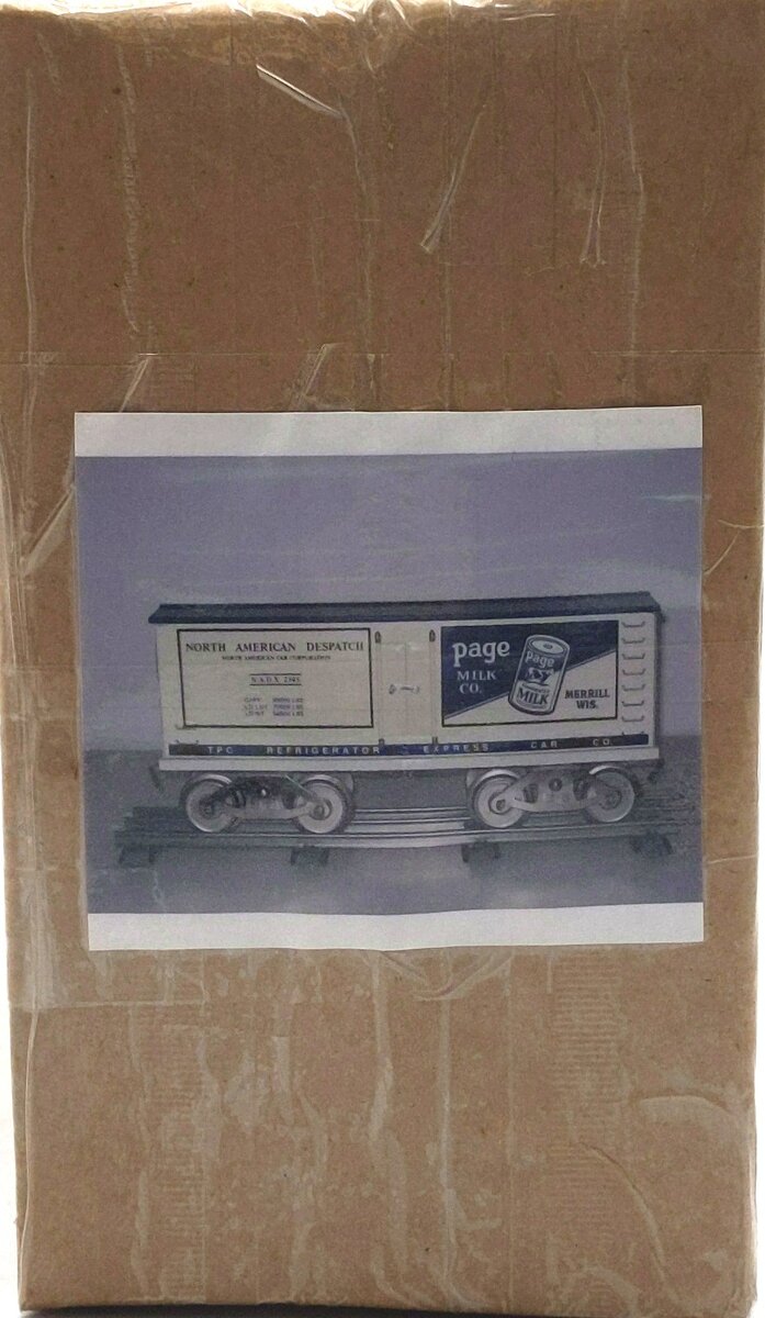 McCoy's Wide Gauge Train Car Mod. 287 Advertising Page Milk Co. EX/Box