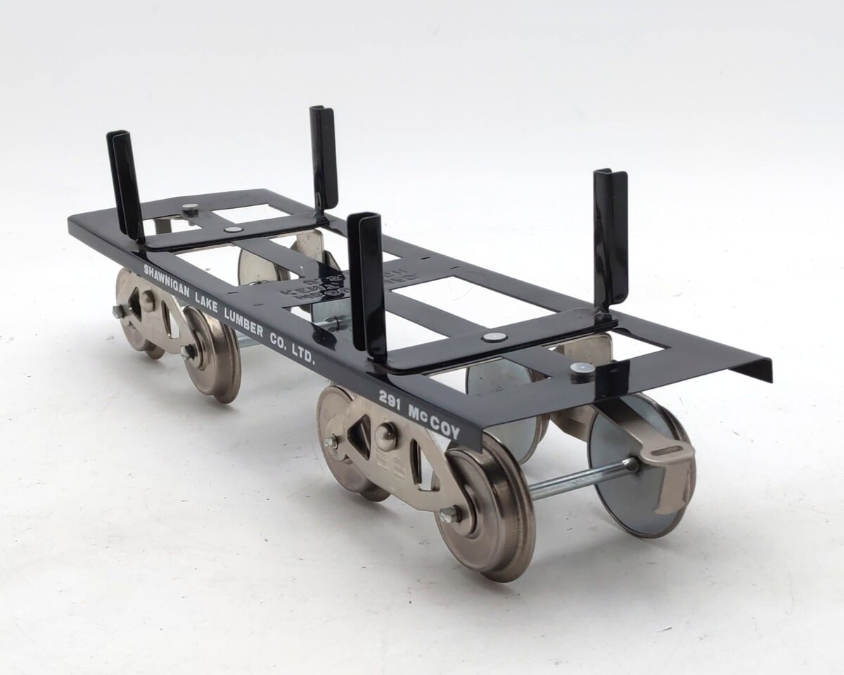 McCoy 291 Standard Gauge Shawnigan Lake Lumber Log Flatcar EX/Box