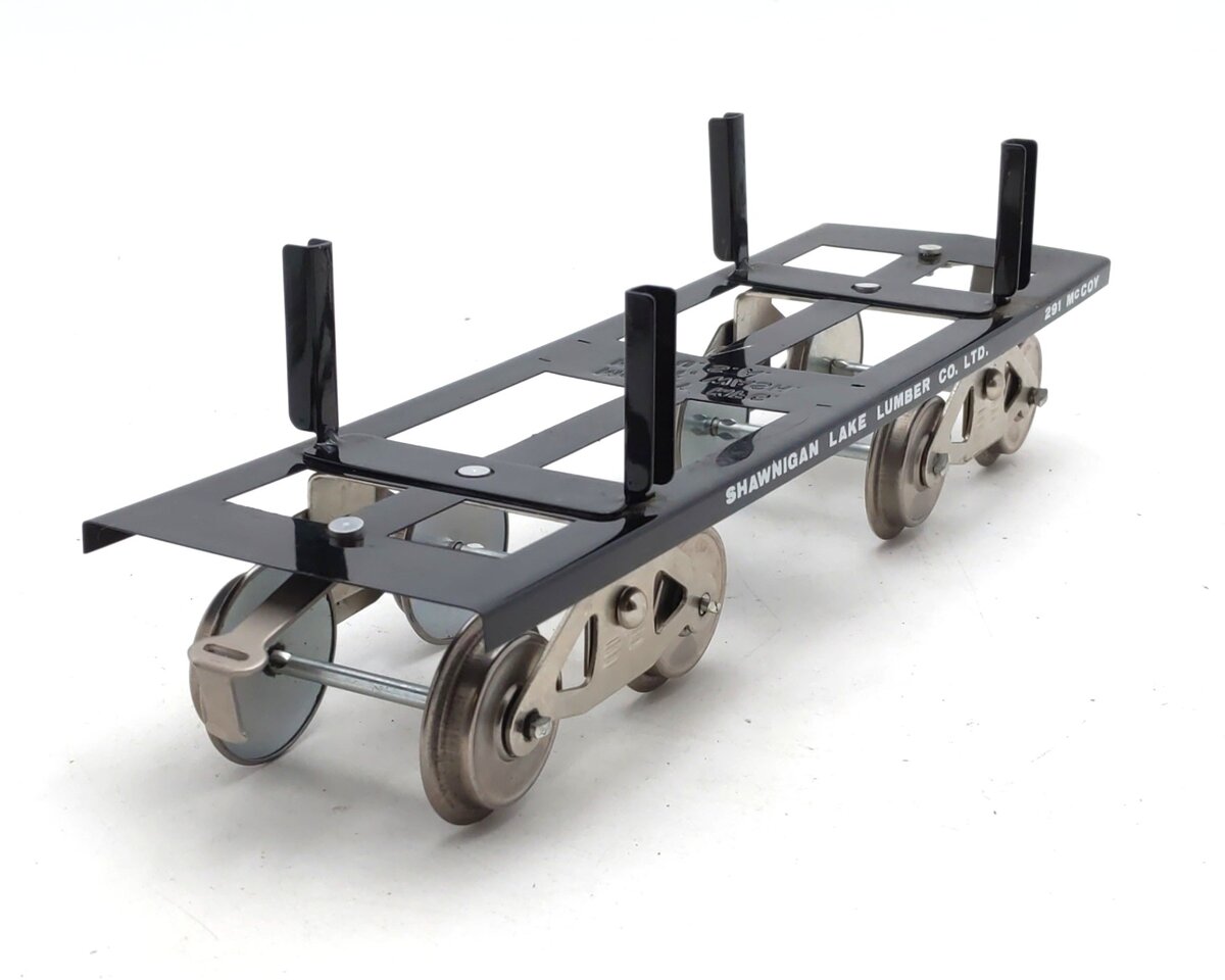 McCoy 291 Standard Gauge Shawnigan Lake Lumber Log Flatcar EX/Box