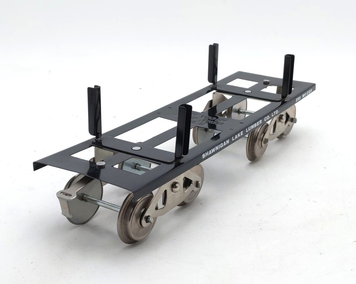 McCoy 291 Standard Gauge Shawnigan Lake Lumber Log Flatcar EX/Box