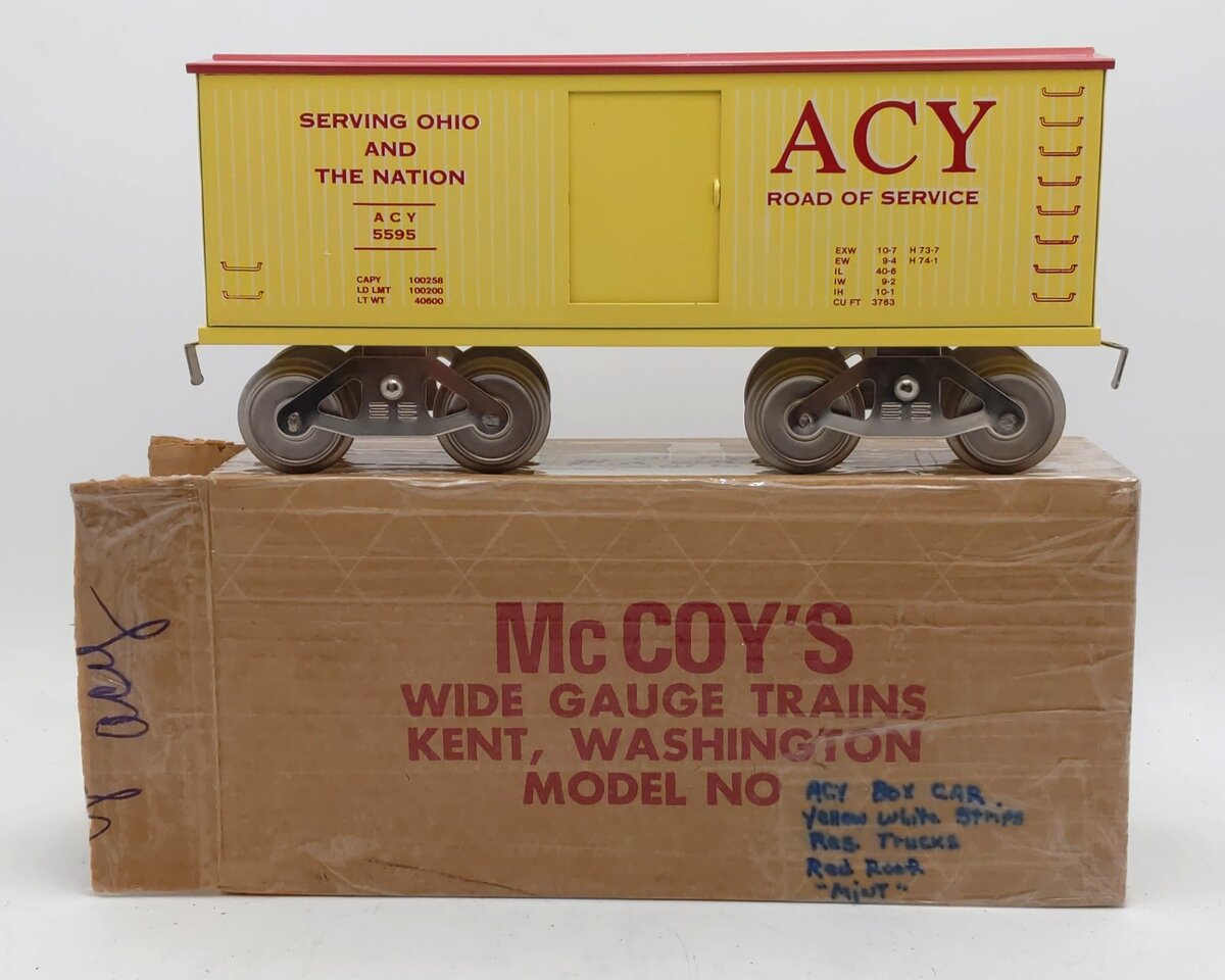 McCoy 296 Standard Gauge ACY Road of Service Boxcar EX/Box