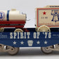 McCoy 1000-76 Standard Gauge TCA Spirit of 1976 Flatcar with Load LN/Box
