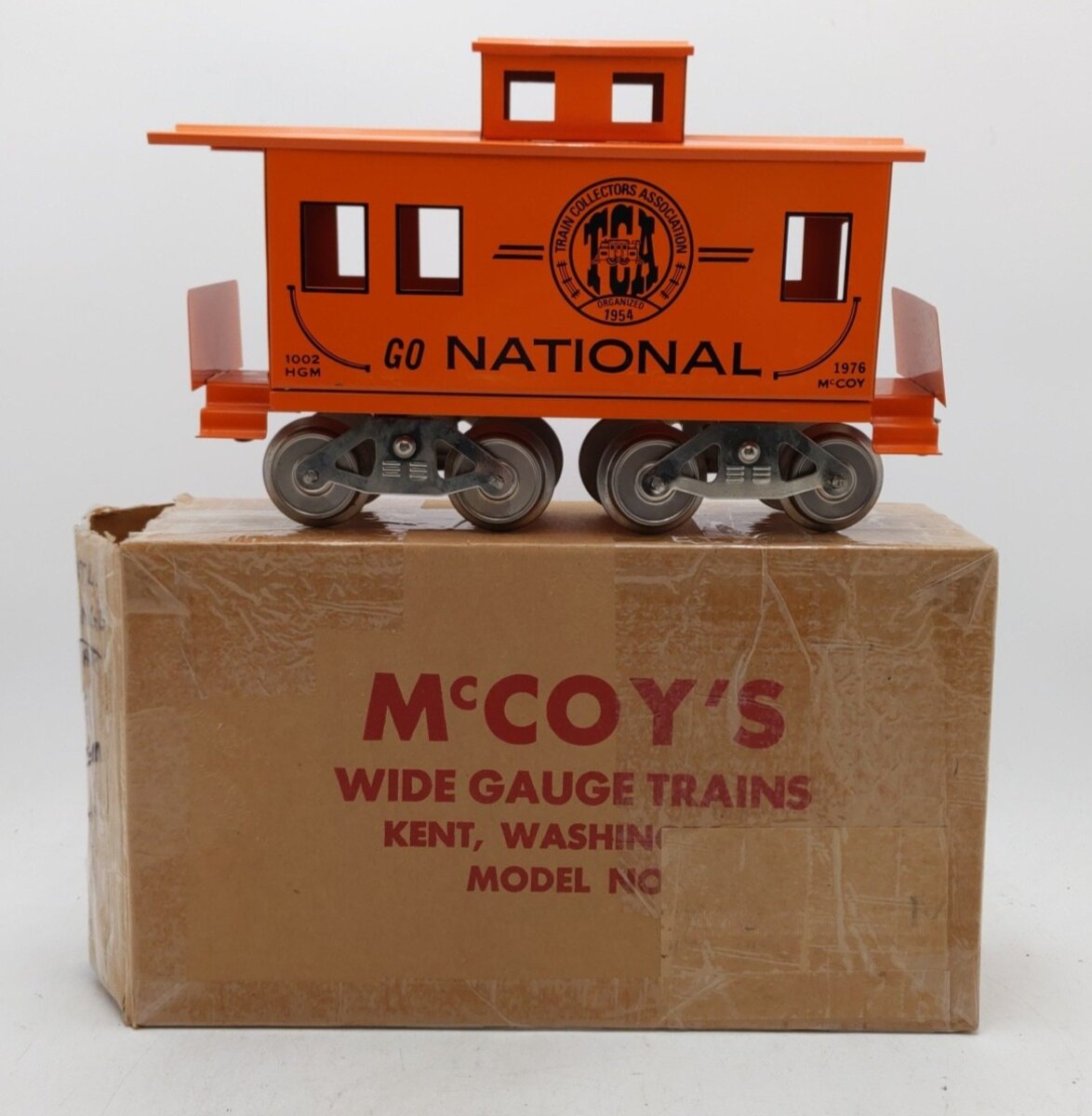 McCoy's 1002 Standard Gauge 1976 TCA National Convention Caboose EX/Box