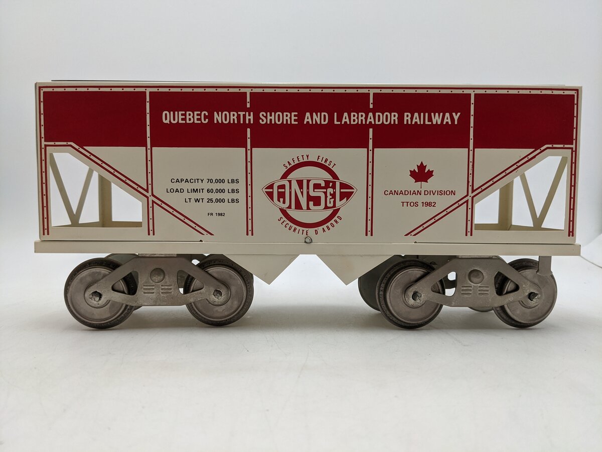 McCoy 152 Standard Gauge Quebec North Shore and Labrador Tinplate Hopper Car EX/Box