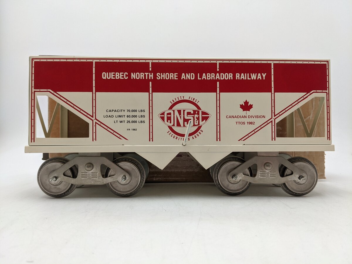 McCoy 152 Standard Gauge Quebec North Shore and Labrador Tinplate Hopper Car EX/Box