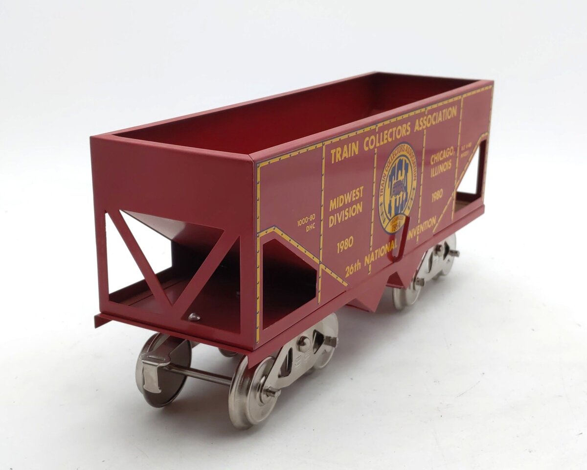 McCoy 1000-80 Standard Gauge TCA 1980 National Convention Coal Car EX/Box