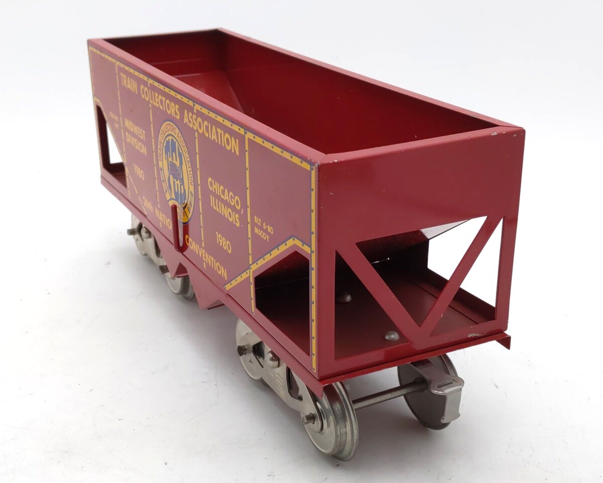McCoy 1000-80 Standard Gauge TCA 1980 National Convention Coal Car EX/Box