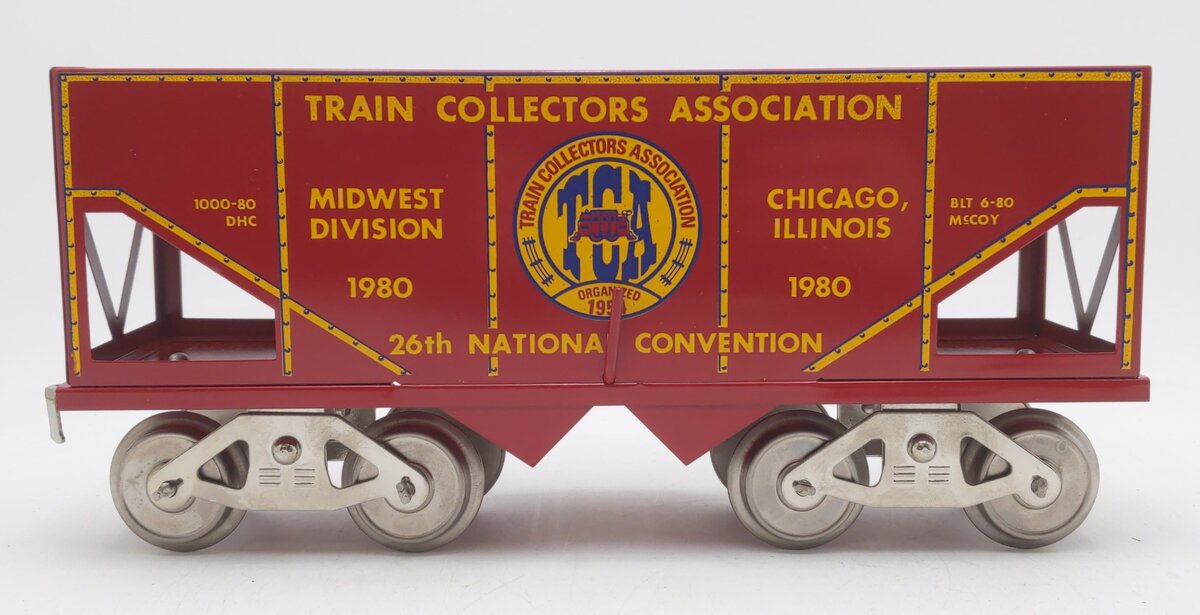 McCoy 1980 Standard Gauge TCA Midwest Division Hopper Car EX
