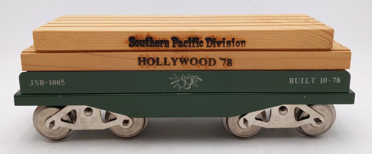McCoy JSB-1005 Standard Gauge Southern Pacific Division Hollywood '78 Flatcar EX/Box