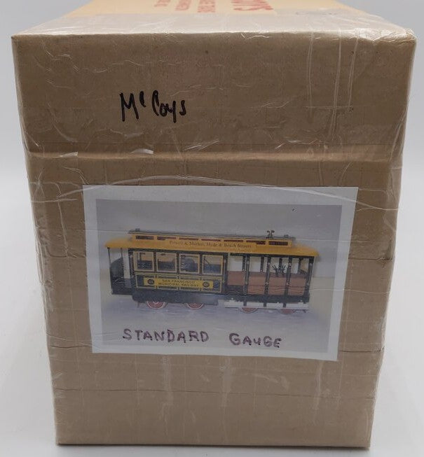 McCoy Standard Gauge San Francisco Municipal Railway Cable Car MT/Box