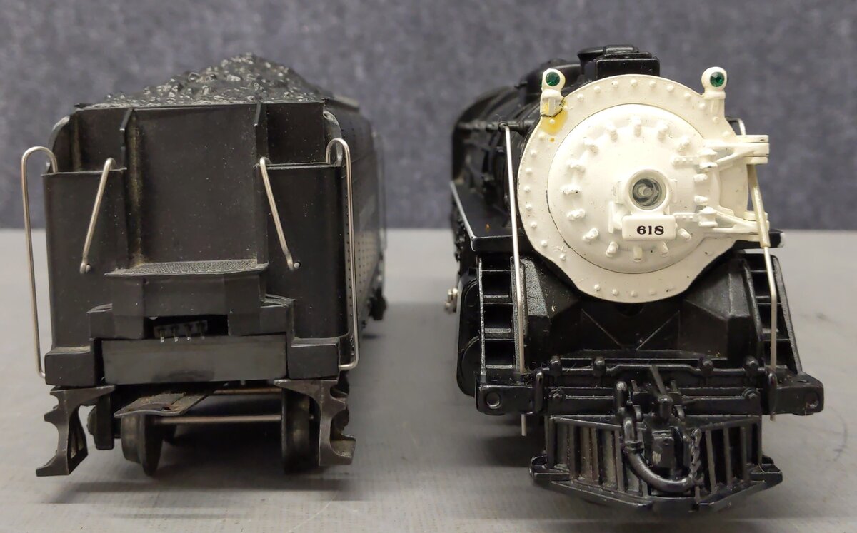 Lionel 6-18042 O Gauge B&A Hudson 4-6-4 Steam Locomotive & Tender #618 w/RS II EX/Box