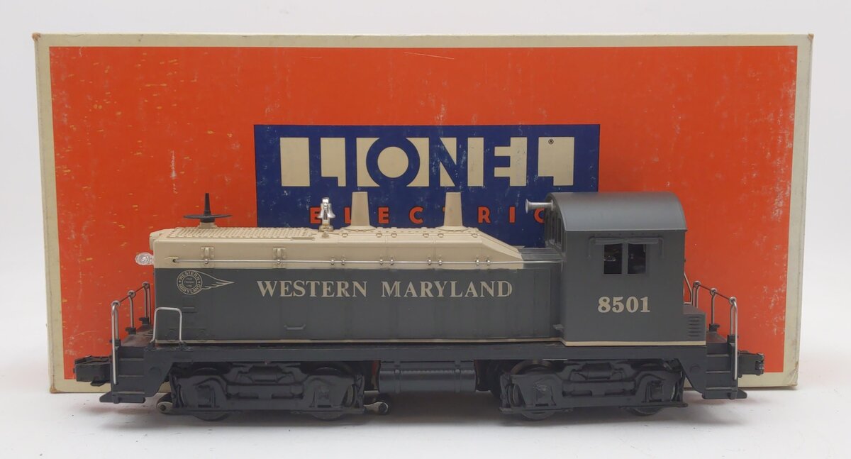 Lionel 6-18501 O Gauge Western Maryland NW2 Powered Diesel Locomotive #8501 EX/Box