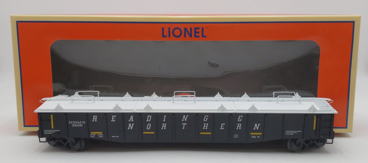 Lionel 2126051 O Reading & Northern PS-5 Covered Gondola with Covers #3806