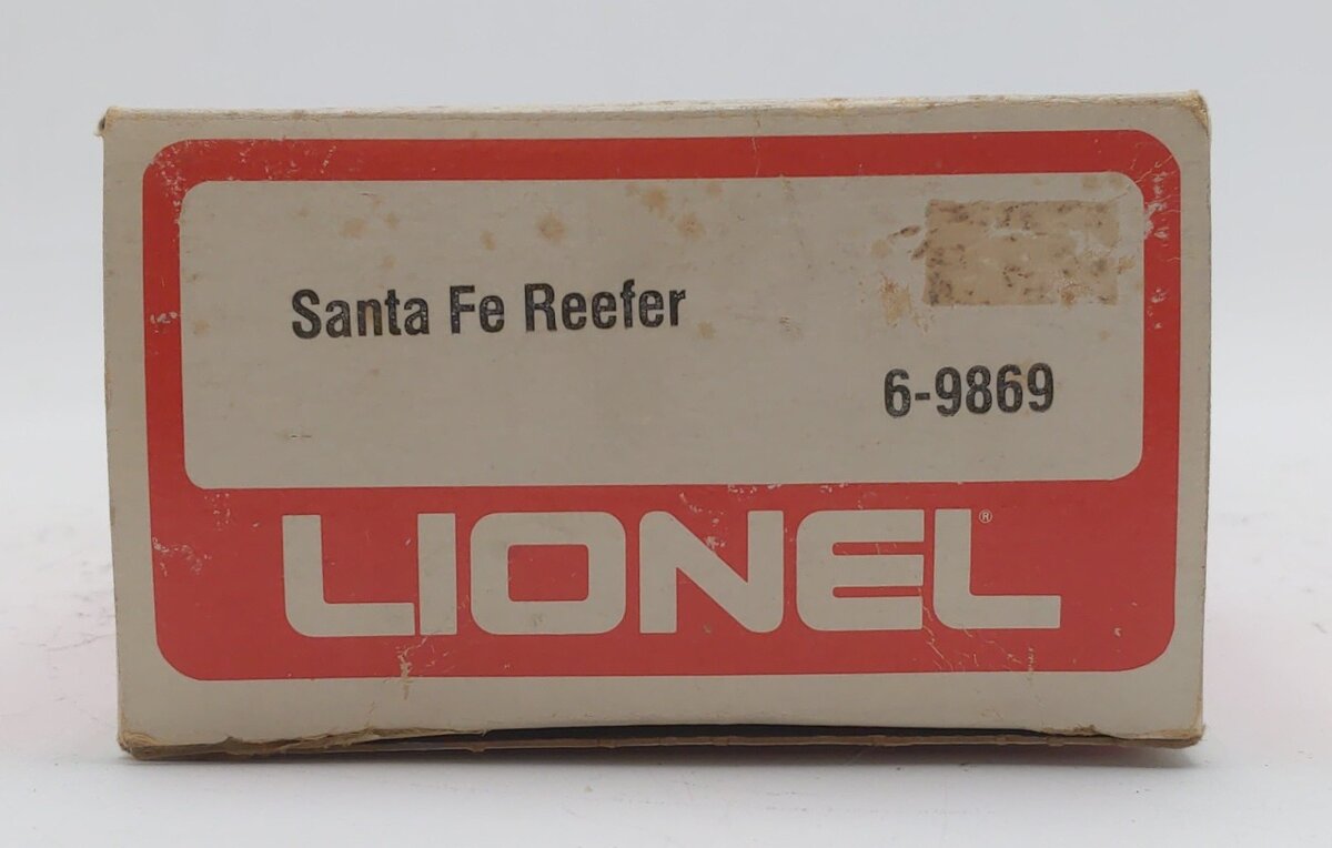 Lionel 6-9869 O Gauge Santa Fe Reefer Car EX/Box