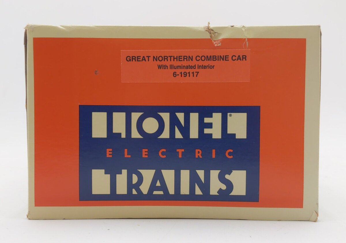 Lionel 6-19117 O Great Northern "Crossley Lake" Aluminum Combine Car #1240 VG/Box