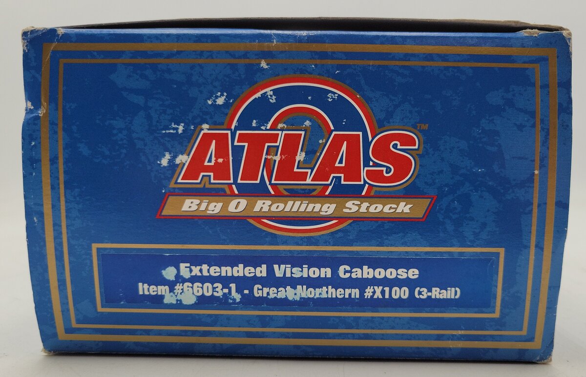 Atlas 6603-1 O Great Northern Extended Vision Caboose #X100 (3-Rail) LN/Box