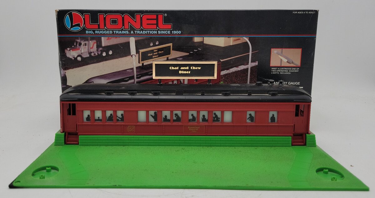 Lionel 6-12802 O Gauge Roadside Diner w/Smoke & Lights EX/Box
