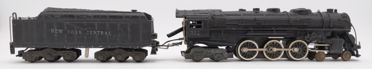 American Flyer 322 Vintage S NYC 4-6-4 Hudson Steam Locomotive & Tender