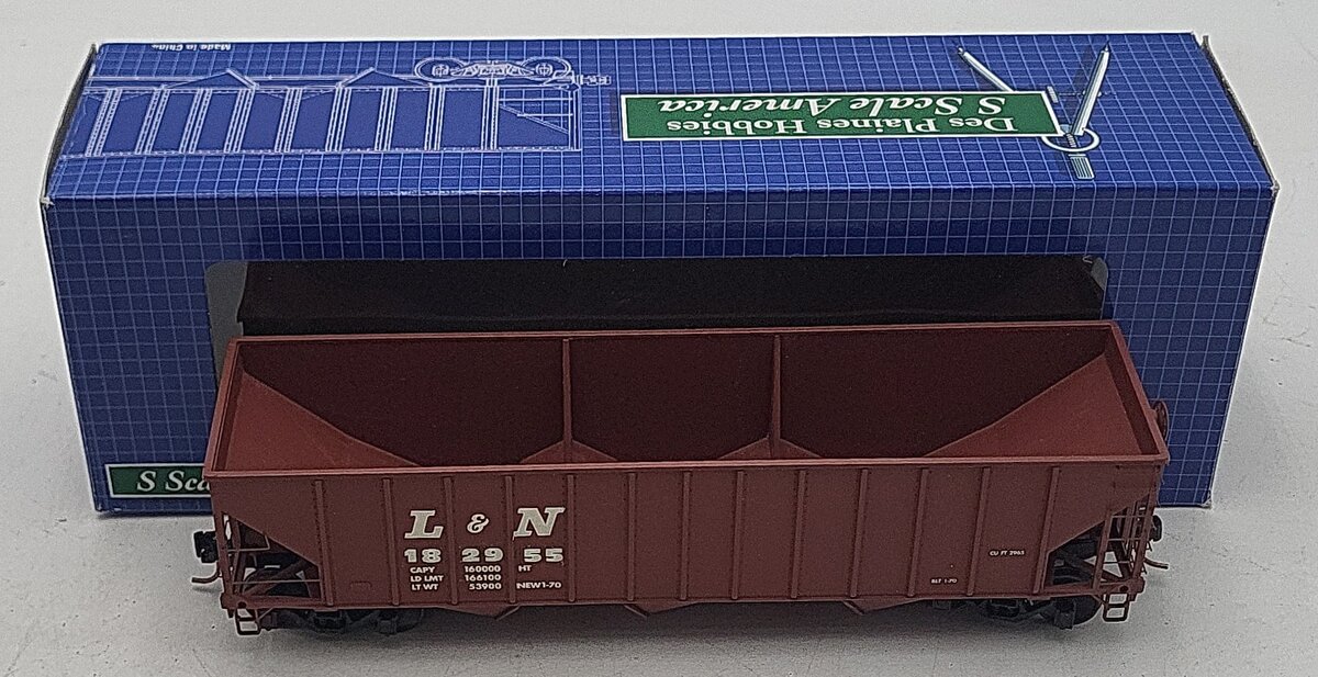 Des Plaines Hobbies DPS1504 S Scale Louisville & Nashville Hopper #182955 EX/Box