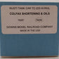 Downs Model RR TC-223 S Gauge Colfax Shortening & Oils Tank #78289 VG/Box